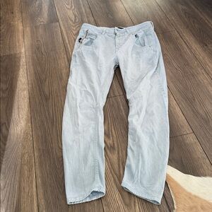 Diesel black gold light blue denim Faded Type 147 Fayza Jeans size 27 rare